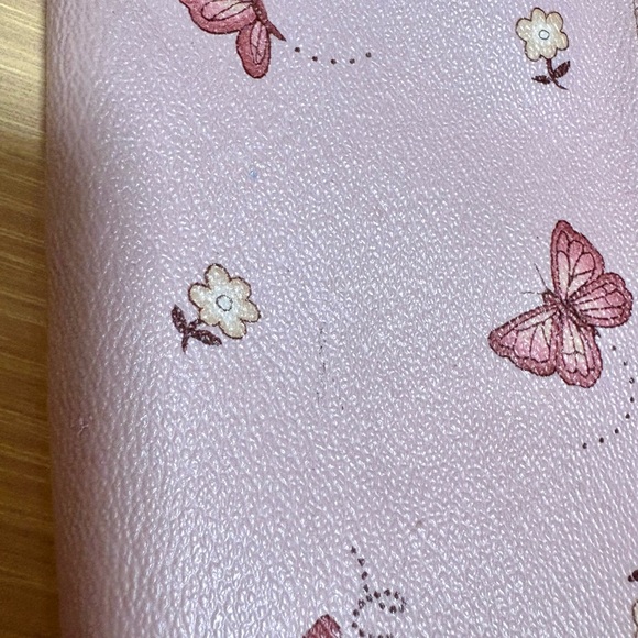 Coach wristlet wallet with butterfly print Pink/Gold hardware - Picture 6 of 6
